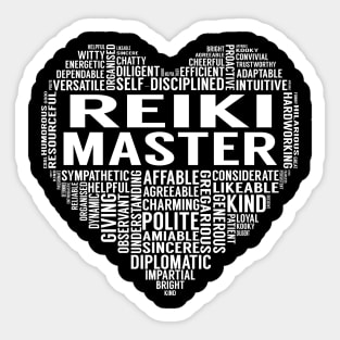 Reiki Master Heart Sticker